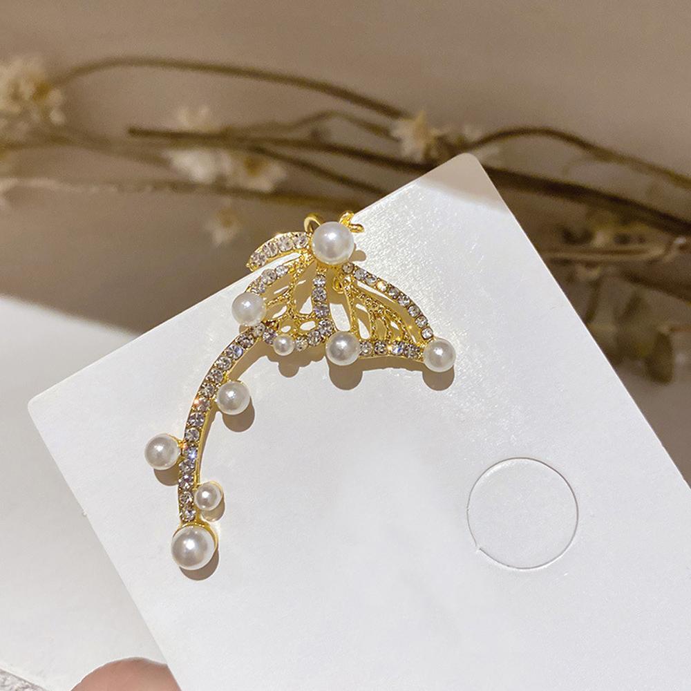 Khuyên Tai Hình Bướm Rỗng Thanh Lịch Phong Cách Hàn Quốc Cho Nữ|Khuyên Tai Dạng Kẹp Độc Đáo Thời Trang