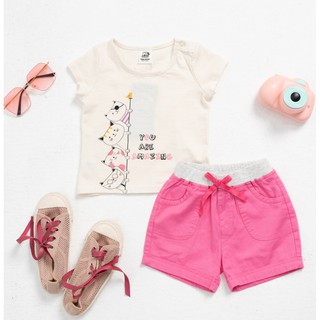 Bộ Quần Áo Cộc Tay Bé Gái (6-24 Tháng) K's Closet B350TES TM