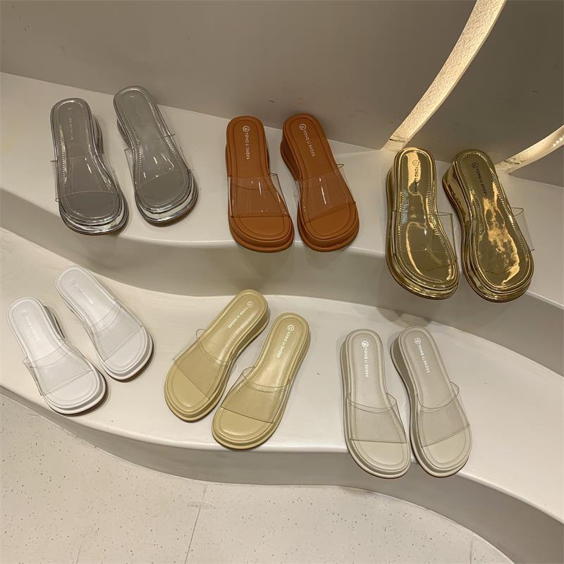 Dép Sandal Đế Xuồng Thiết Kế Mới Thời Trang Theo Phong Cách Pháp