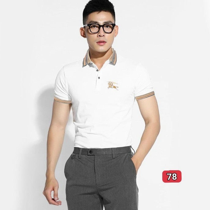 Áo thun nam tay ngắn có cổ, áo polo nam màu trắng thêu logo chữ đẹp cao cấp 2021 muradfashion atn78 | BigBuy360 - bigbuy360.vn