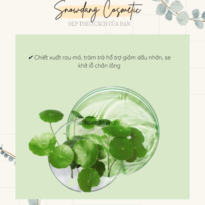 Mặt nạ đất sét bùn khoáng rau má Bioaqua, dưỡng ẩm, se khít lỗ chân lông