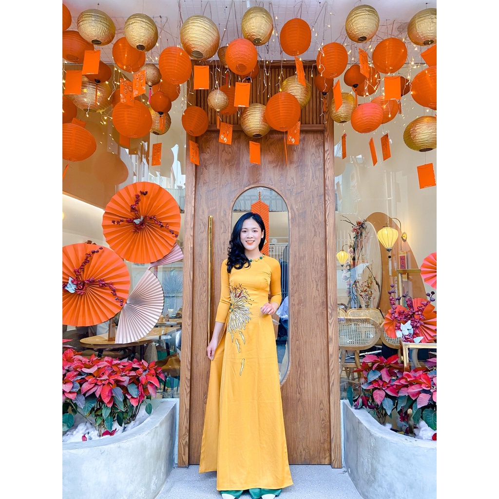 [ SALE SỐC ]Áo dài thiết kế cao cấp, Áo dài truyền thống - mã sản phẩm TT18 - chất lụa tây thi cao cấp | BigBuy360 - bigbuy360.vn