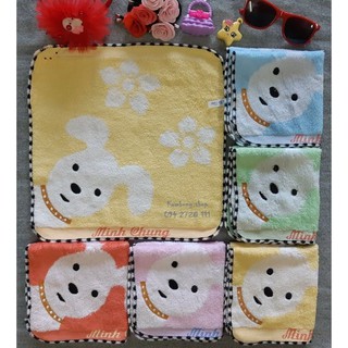 Khăn mặt hình chú chó cún dễ thương cho bé - Loại đẹp nhiều bông 100% cotton