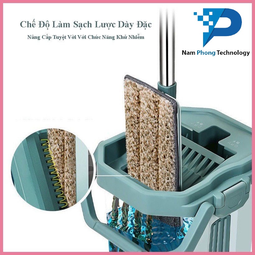 CÂY LAU NHÀ THÔNG MINH TỰ VẮT THẾ HỆ MỚI - THIẾT BỊ LÀM SẠCH NHÀ ƯU VIỆT