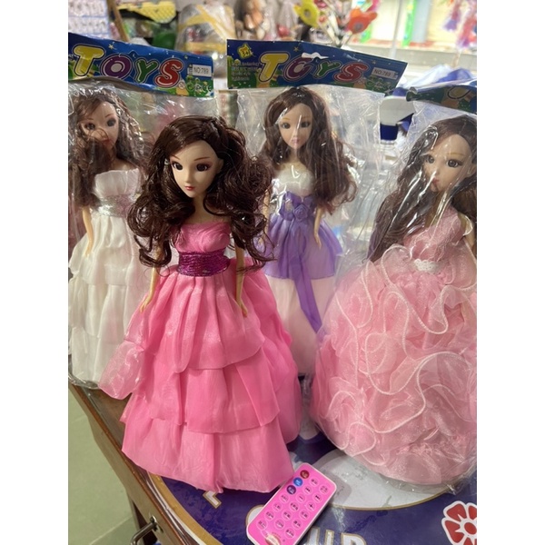 Búp bê công chúa Baby dùng pin nhạc đèn có romot điều khiển tặng kèm pin