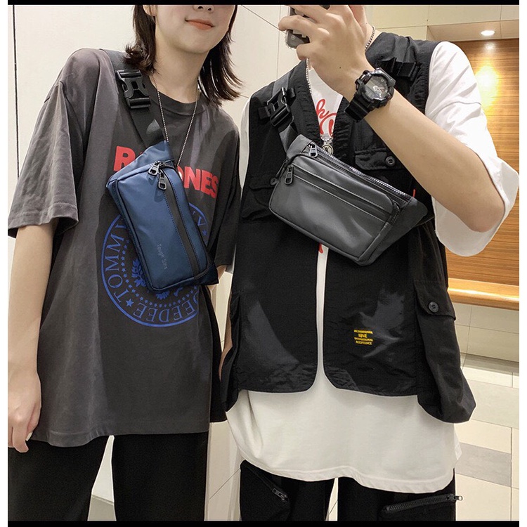 Túi đeo chéo mini nam nữ unisex phong cách ulzzang da Pu cao cấp chống thấm nước Tough Slhs S13