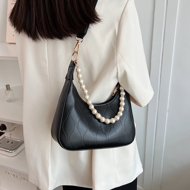 Ielgy niche Túi Đeo Một Bên Vai Dập Nổi Cao Cấp Cho Nữ