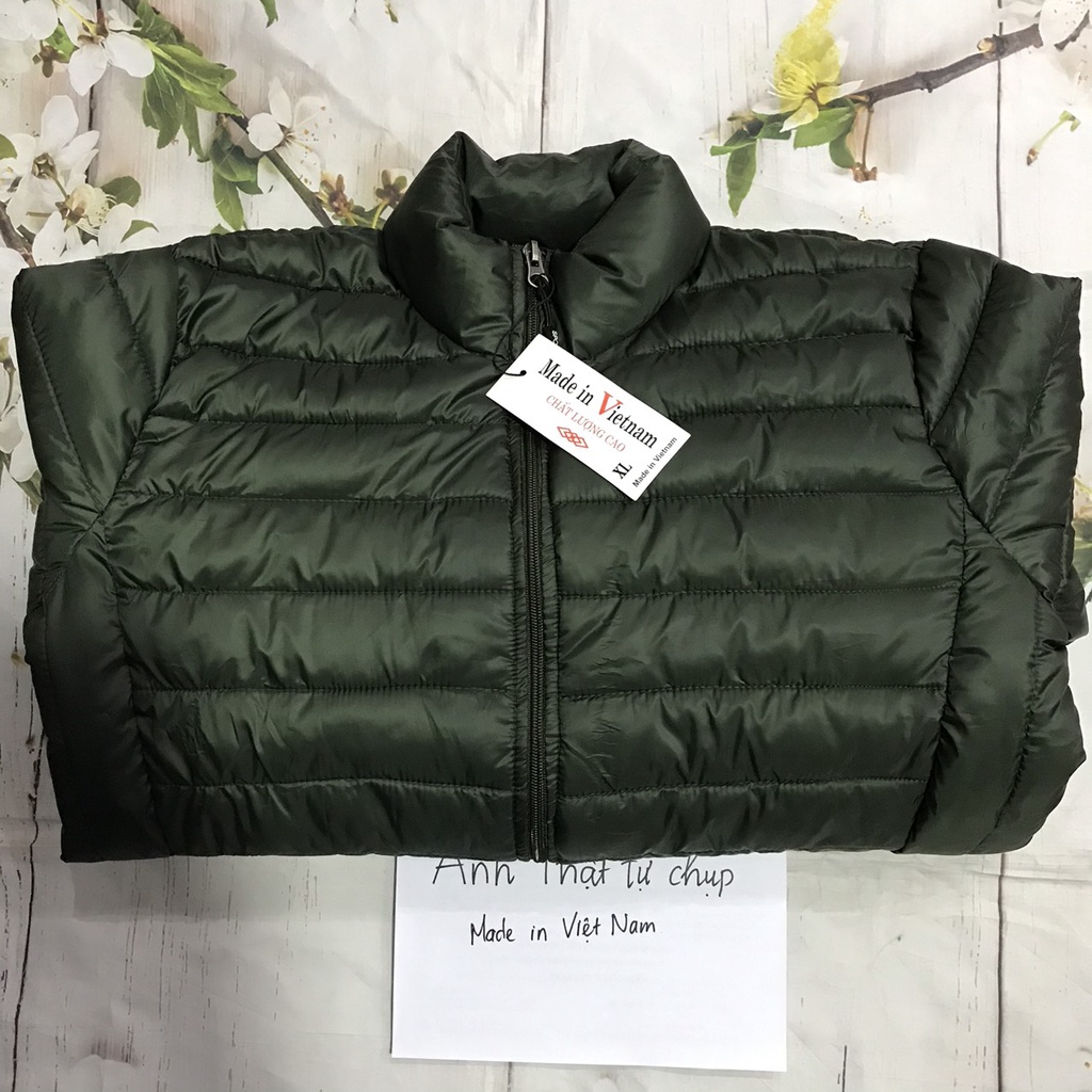 Áo Phao Nam, Áo Khoác Lông Vũ Siêu Nhẹ, Form Slimfit Dáng Ôm, Mặc Cực Ấm, Đủ Size 45-80Kg