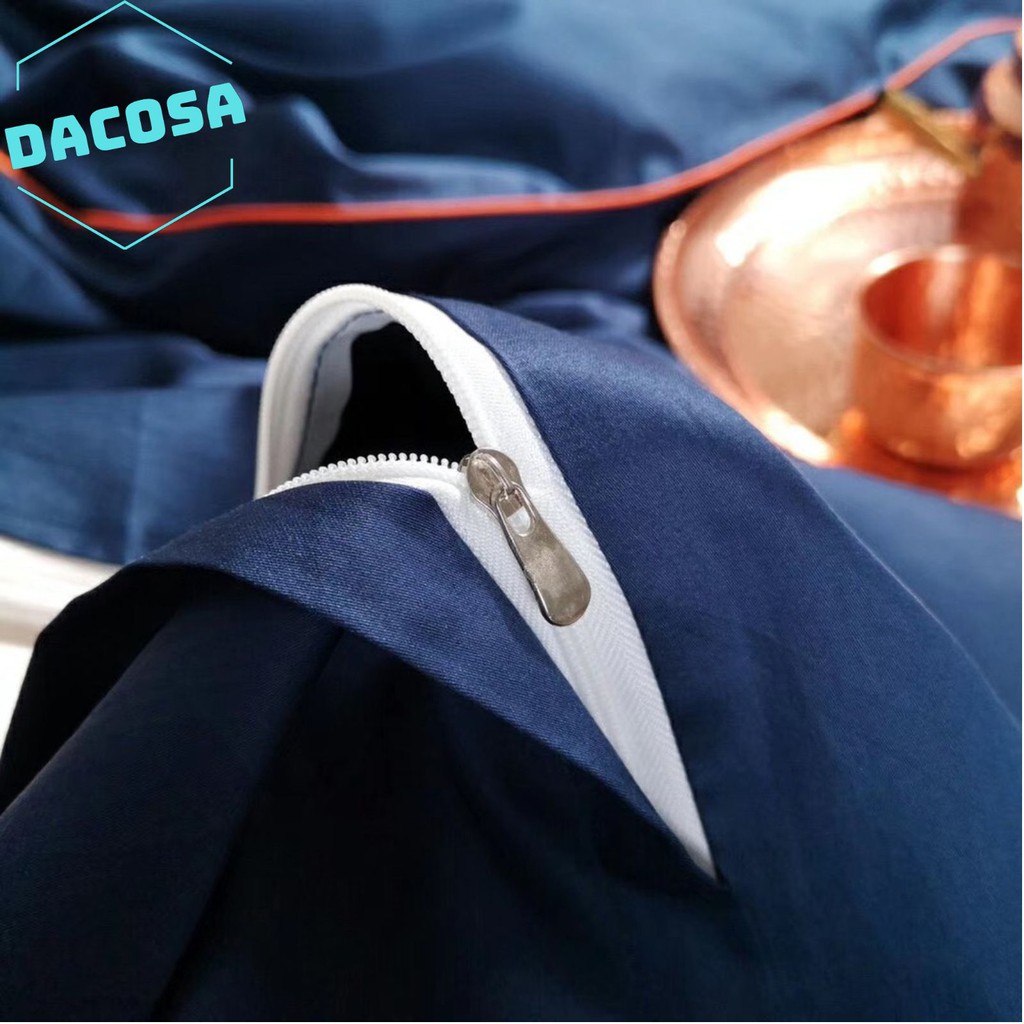 [Giá Sỉ] Bộ Chăn Ga Gối LỤA SUMOI 60S Màu Xanh Than Cao Cấp Khách Sạn