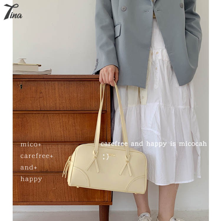 Túi xách nữ Micocah style Hàn Quốc cá tính dáng trống vuông,da trơn mềm,đựng được nhiều cực tiện lợi (HSF525) (M432)