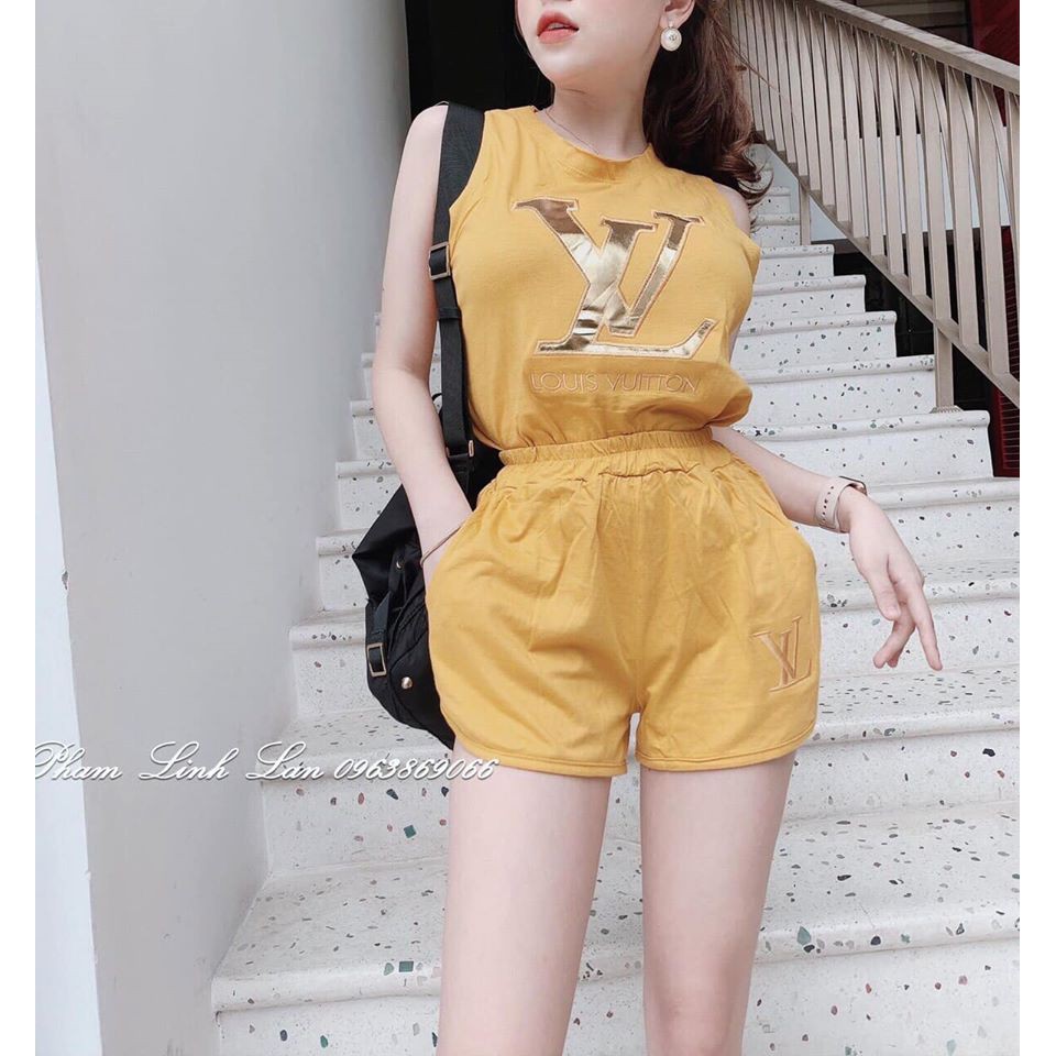 Bộ đùi 3 lỗ THÊU CHỮ VL VÀNG TO (ảnh, video thật) | BigBuy360 - bigbuy360.vn