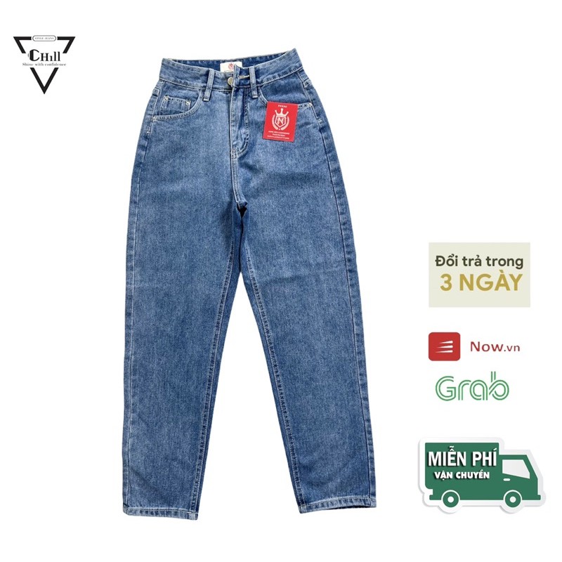 HÀNG CAO CẤP -Quần Jeans Baggy boy friend nữ cá tính STYLE JEANS N2-64 màu xanh đậm dễ mix áo.