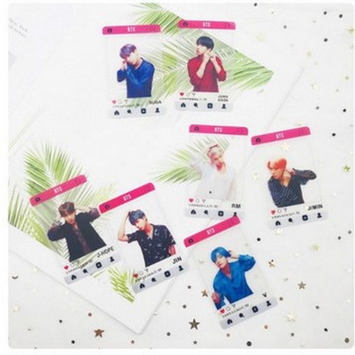 Card trong bts bộ quần áo thú đồ thần tượng,nhóm nhạc hàn quốc