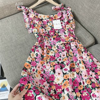 ĐẦM HOA CỘT NƠ VAI
