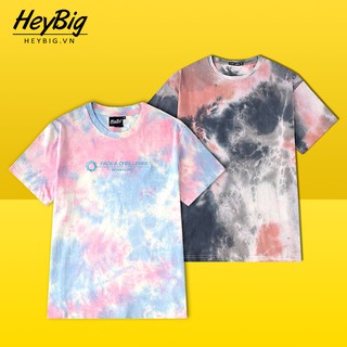 Áo thun, áo phông loang Tie Dye tay lỡ unisex form rộng Heybig