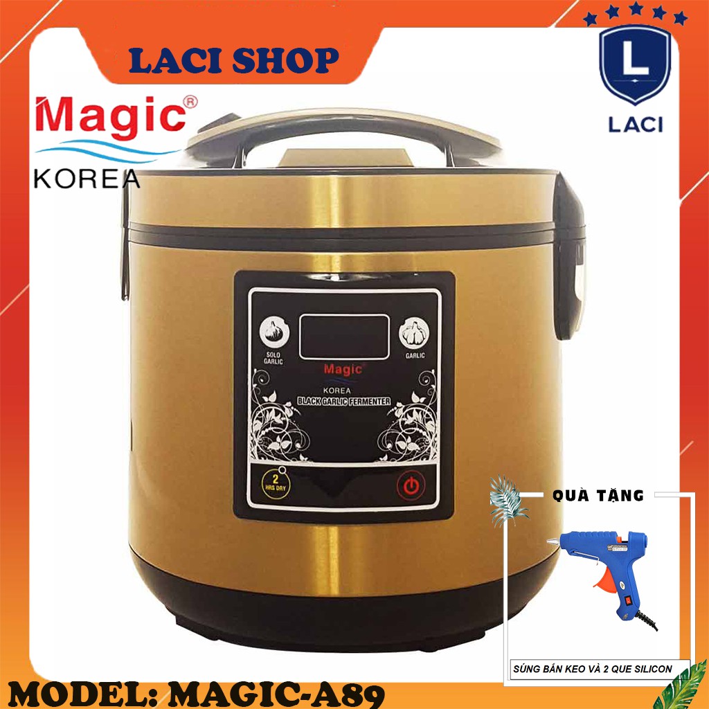 [Mã 66ELHASALE hoàn 7% đơn 500K] Máy làm tỏi đen Magic Korea A89 | Dung Tích 5L | Làm 1 Mẻ 1.5KG | Tặng Máy Bắn Keo