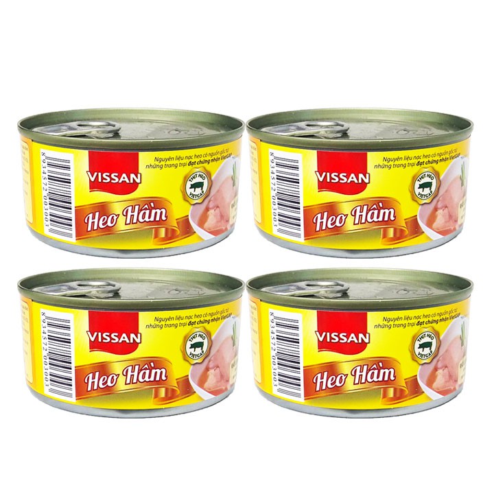 Combo 4 Heo Hầm Vissan 150g (Date 2026)
