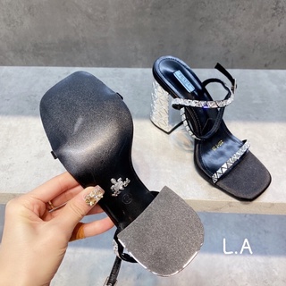 Sandal cao gót pra da đá qccc fullbox