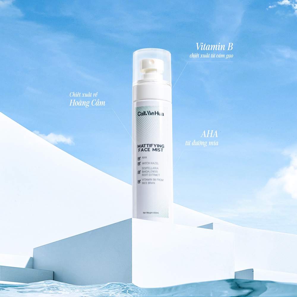 Xịt Khoáng Cấp Ẩm Điều Tiết Dầu Thừa Cải Thiện Tình Trạng Da Xỉn Màu Mattifying Face Mist CallMeHua 100ml/chai