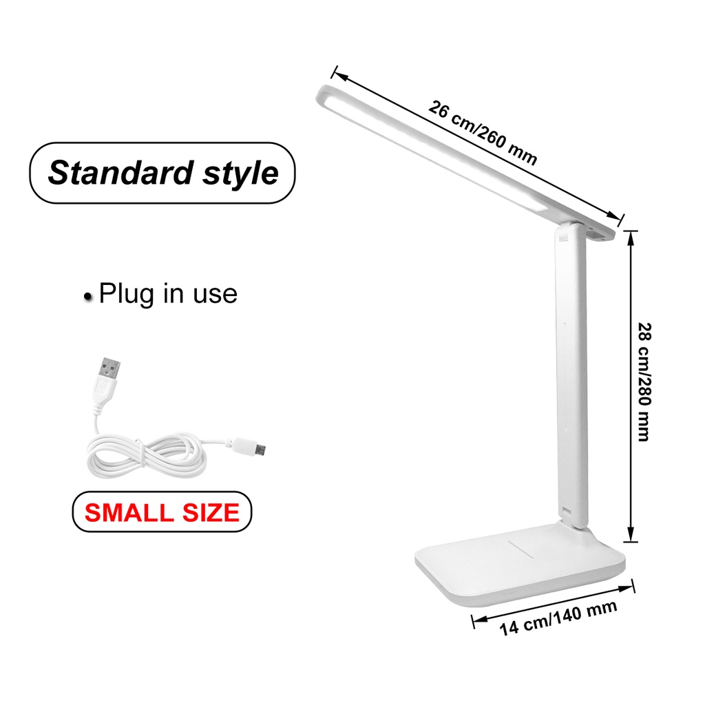 Đèn Led Để Bàn 3 Màu DC5V Sạc USB Có Thể Gấp Gọn Tiện Lợi