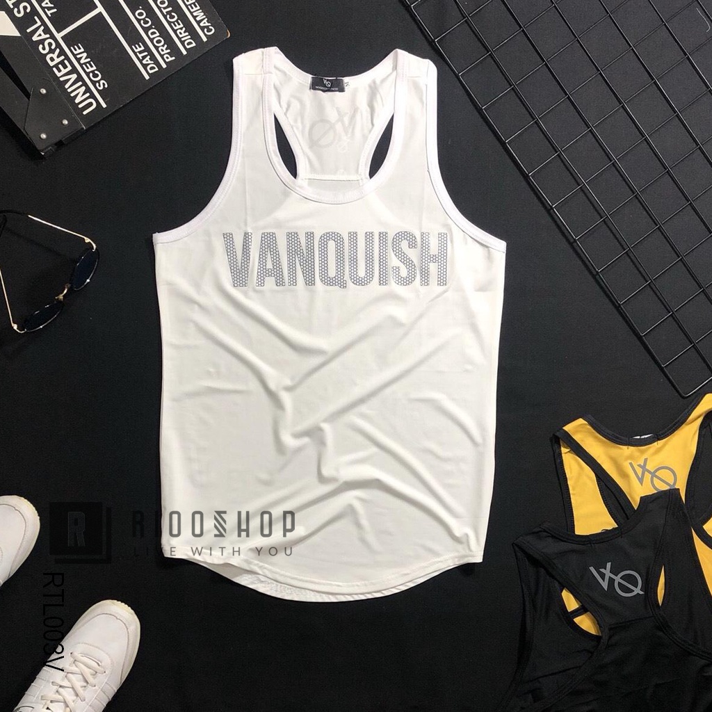 Áo thun nam ba lỗ cực đẹp Tanktop Vanquish cực đẹp RTL003 - áo phông nam tập gym Riooshop