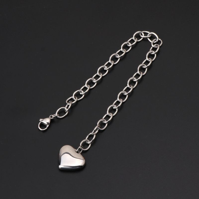 Vòng tay dây xích bằng thép không gỉ phối mắc xích thời trang