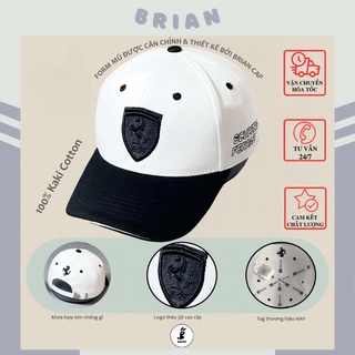 Mũ lưỡi trai Ferrari trắng mix đen, nón kết nam nữ phụ kiện thời trang unisex cao cấp phong cách thể thao Hàn Quốc.