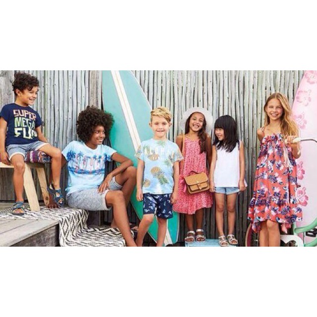 Quần short da cá cotton Primark bé trai