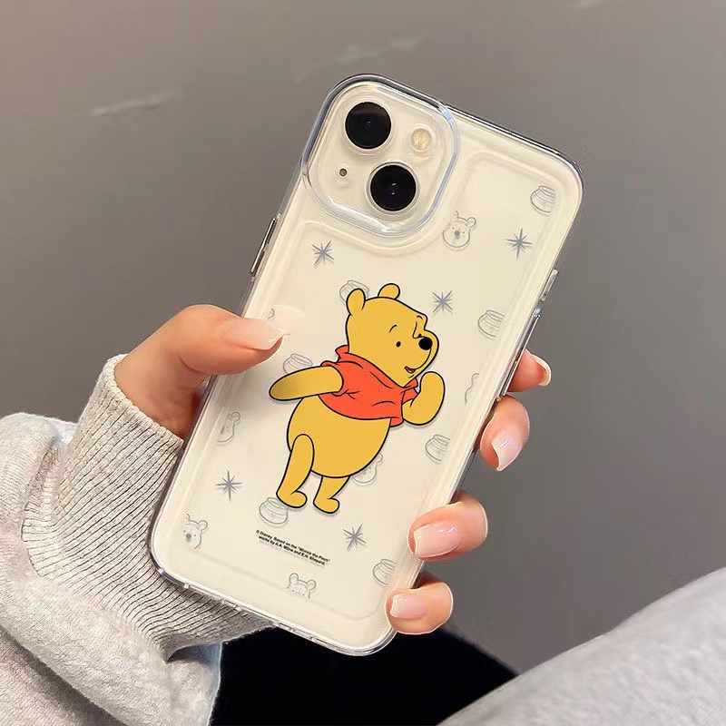 Ốp Điện Thoại Trong Suốt Hình Winnie the Pooh Cho iphone 11 13 7 8 Plus 12 13Pro Max X XS Max 7 8 SE 2020