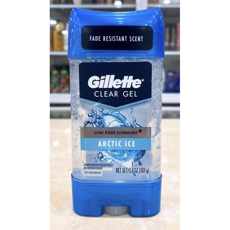 (USA 107g) Lăn khử mùi nam Gillette Clear Gel.