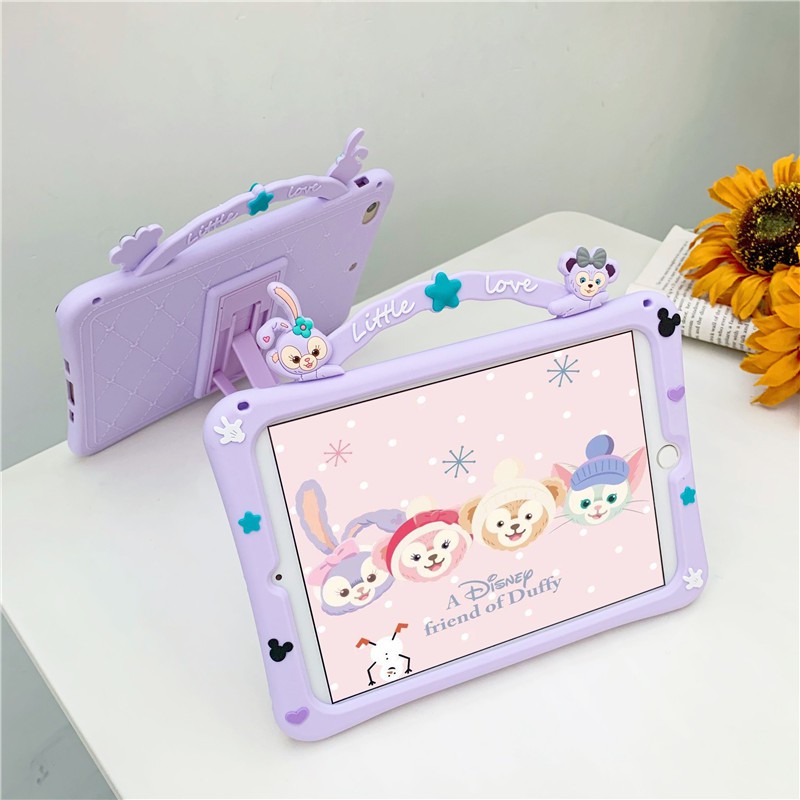 Ốp Lưng Silicone Mềm Có Tay Cầm Cho Ipad 7.9 "9.7" 10.2 "10.5" 10.9 "11" Mini 1 2 3 4 5 / Air 1 / Air 2 / Pro 9.7 / 5th 6th 2017 2018 / 7th 8th Gen 2019 2020