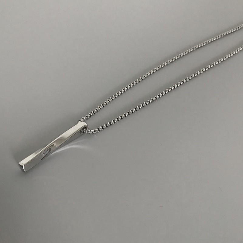 vòng cổ Dáng Dài Chất Liệu Thép Titan Phong Cách Hip Hop Đường Phố