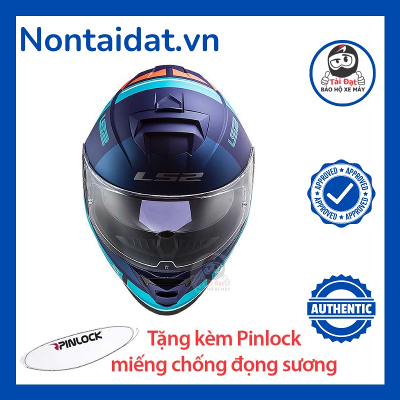 Mũ bảo hiểm fullface 2 kính LS2 FF800 Storm Slant