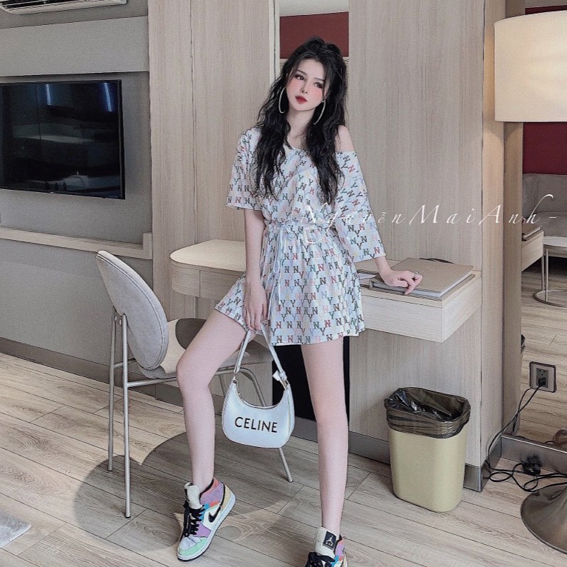 Set đồ nữ cá tính, set quần sóc áo quây đi chơi sang chảnh mùa hè đẹp 8A00192 | BigBuy360 - bigbuy360.vn