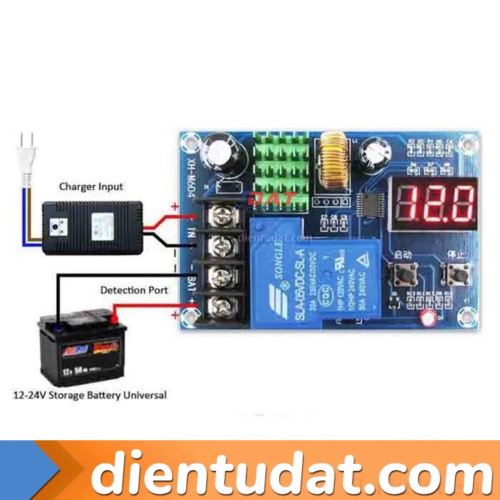 Mạch quản lý sạc ắc quy tự ngắt XH-M604
