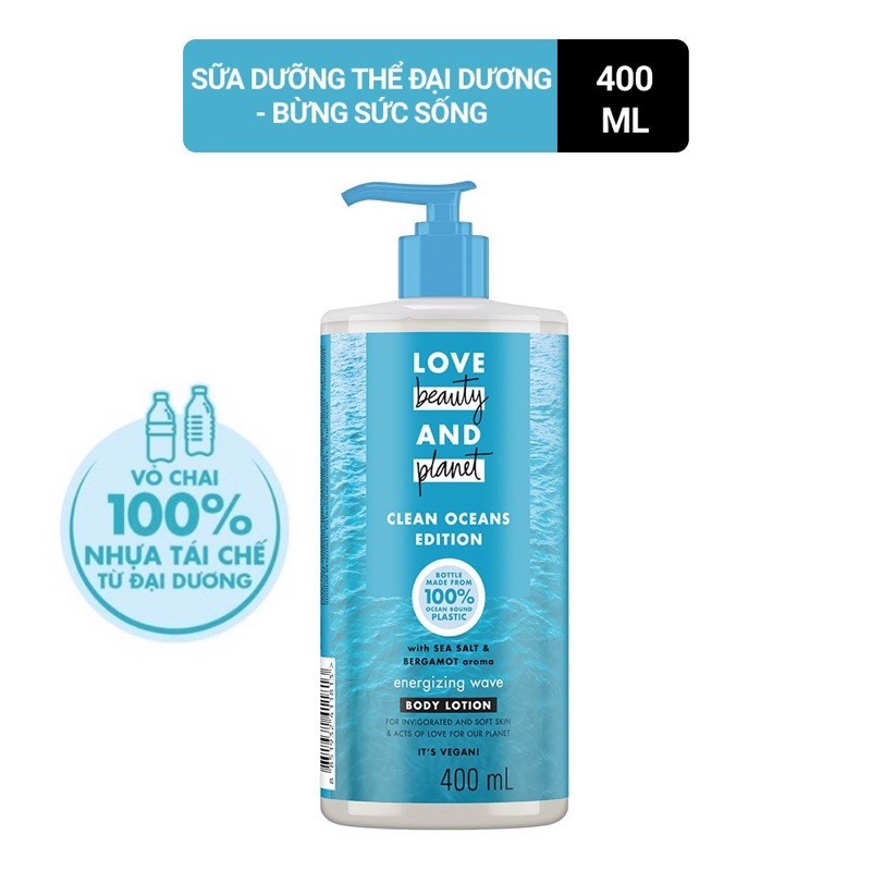 Sữa Dưỡng Thể Love Beauty Và Planet Đại Dương Bừng Sức Sống 400ml