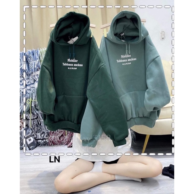 Áo hoodie nỉ cotton mobiler LN12