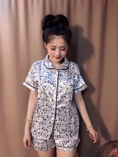Bộ pizama phi lụa rẻ đẹp