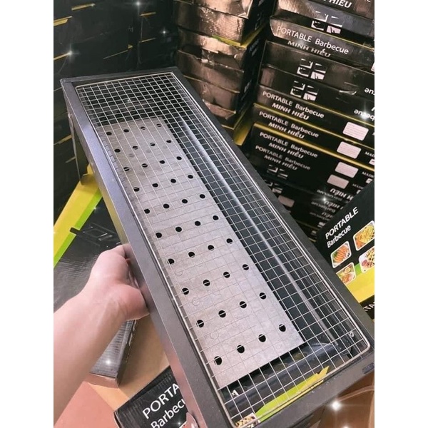 Bếp Nướng Than Hoa BBQ Ngoài Trời Loại To Cao Cấp Tiện Lợn