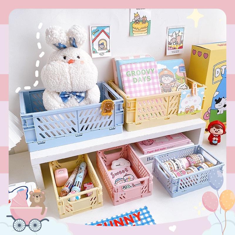 Rổ nhựa mini để bàn đựng đồ , vật dụng tiện lợi ( F2C06 )