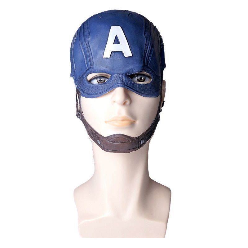 Newest Marvel Avengers Captain America Latex Hoods Simulation Film and Television leader Mask