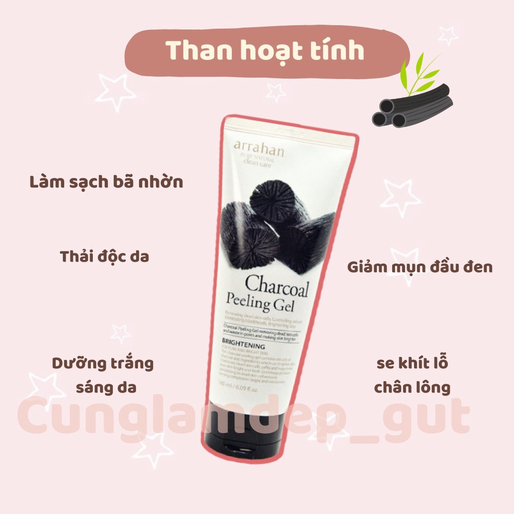 Tẩy tế bào chết than hoạt tính Arahan Hàn Quốc