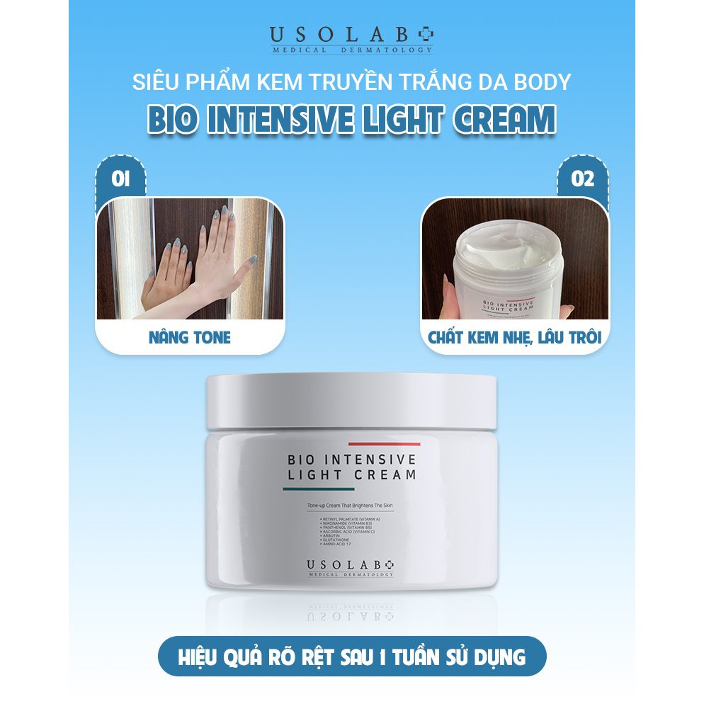 Kem truyền trắng da body Usolab Intensive Light Cream