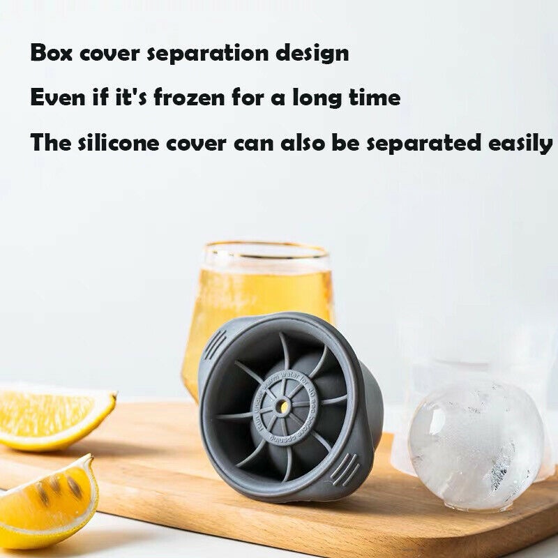 Khuôn Silicone Làm Đá Viên Hình Cầu Lớn 6cm Đa Năng Có Thể Tái Sử Dụng