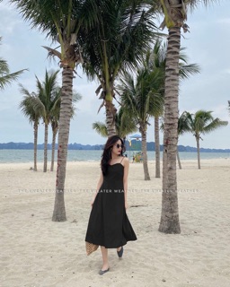 Váy maxi hai dây hở lưng (tặng kèm dán ngực)