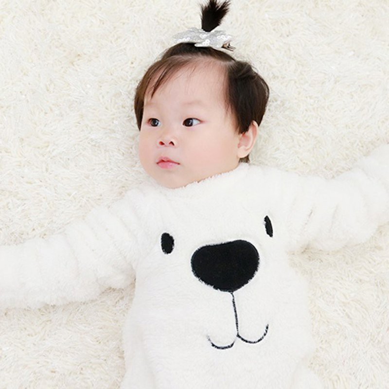 Áo liền quần dài tay ấm áp dễ thương cho bé