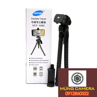 Chân đế tripod bạch tuộc cho điện thoại và máy ảnh Yunteng VCT-3280