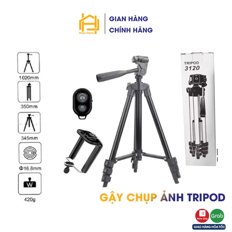 Gậy chụp ảnh 3 chân TRIPOD CAO CẤP, giá đỡ quay phim, chụp ảnh, livestream tự sướng M3110 - M3120
