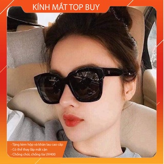 Kính thời trang chữ V đen thiết kế Hàn Quốc - Kính Thời Trang Unisex