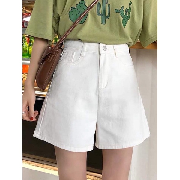 combo 2 quần short trắng đen